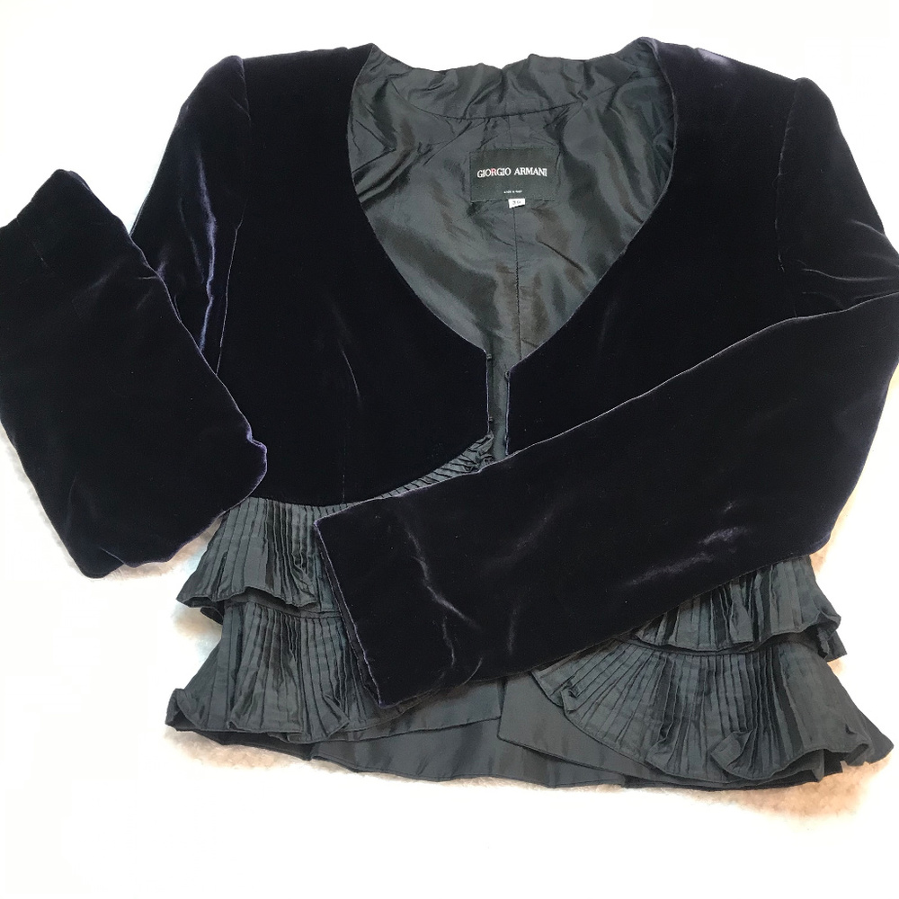 Auc Giorgio Armani Velvet Evening Jacket 2009 - Picture 8 of 9